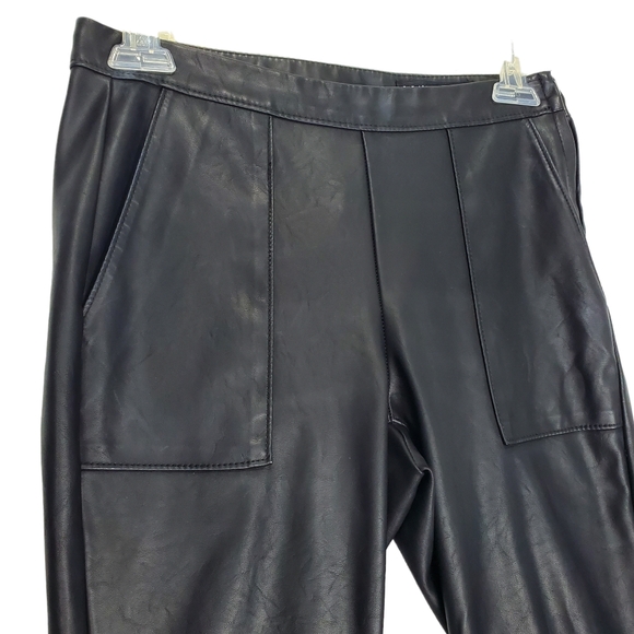 BlankNYC The Bond Black Vegan Leather / Faux Leather Skinny Pants Size 25 - Picture 3 of 15